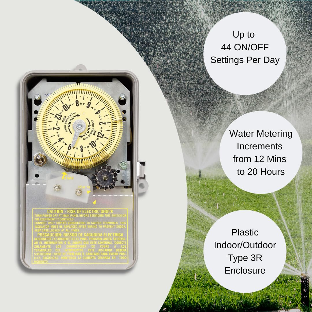Intermatic R8806P101C customizable watering schedule for efficient irrigation