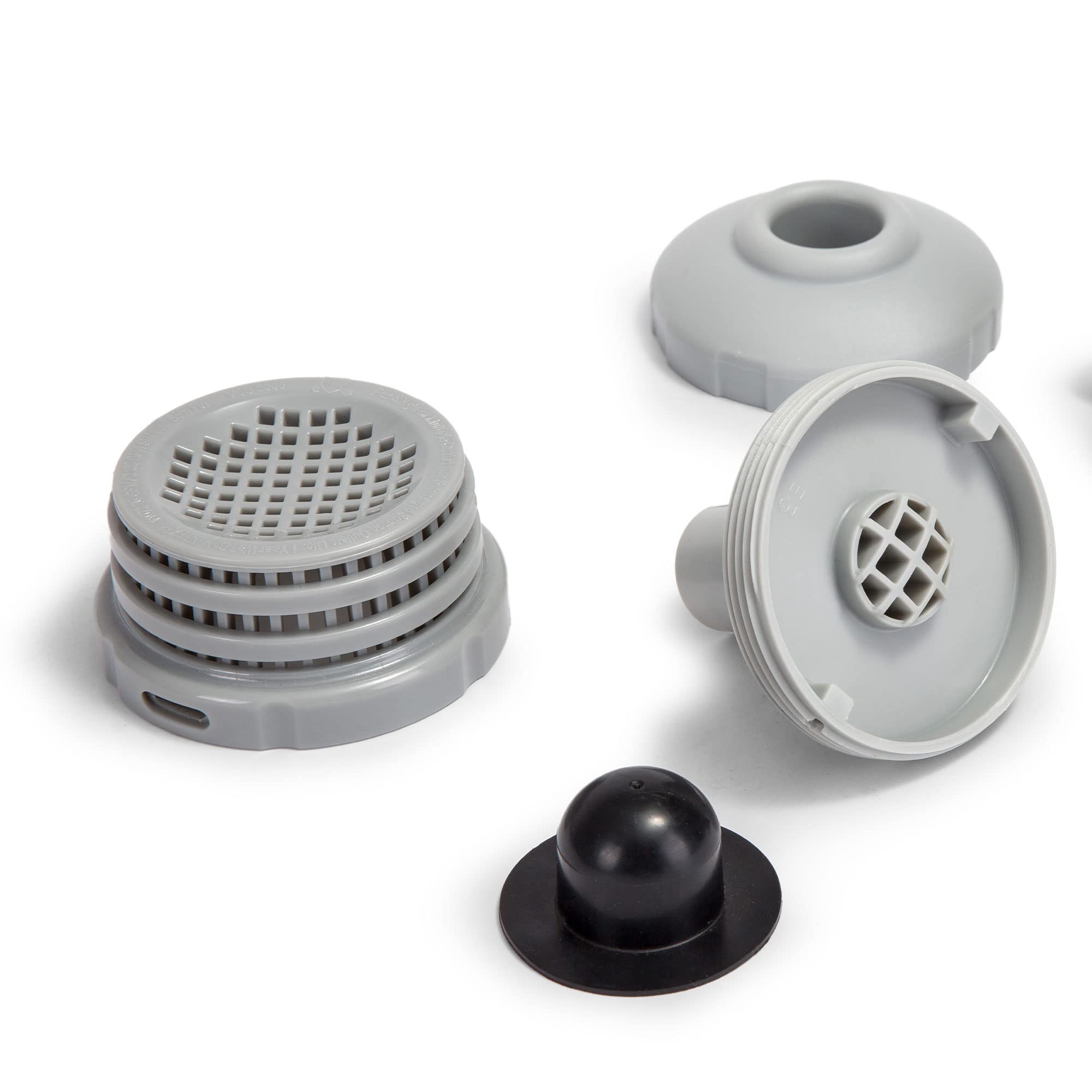 Intex 25022E inlet jet nozzle provides steady flow for turnover.