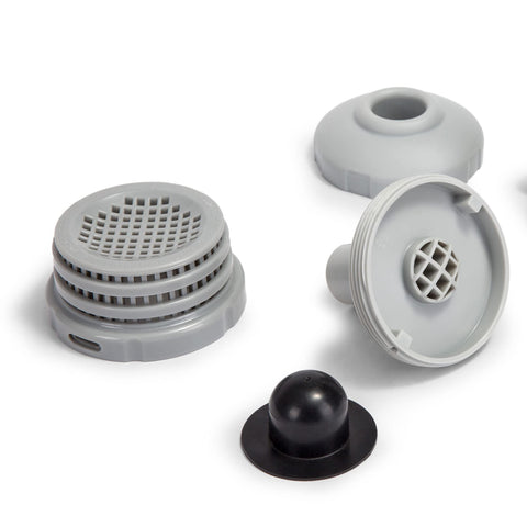 Intex 25022E inlet jet nozzle provides steady flow for turnover.