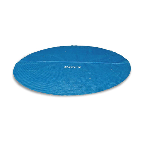 Intex 28012E solar cover showing bubble heat transfer warming 12 ft pools