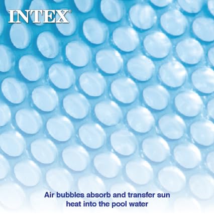 Intex 28015E easy-to-use cover lays flat on pool.