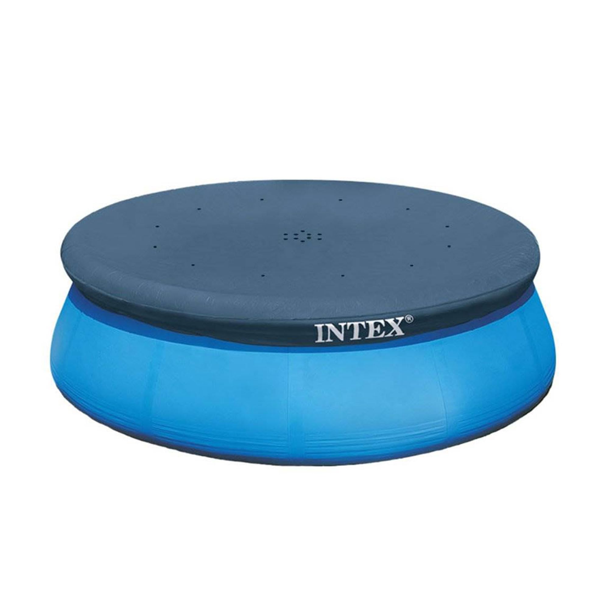 Easy installation of the Intex 28021E pool cover with rope tie