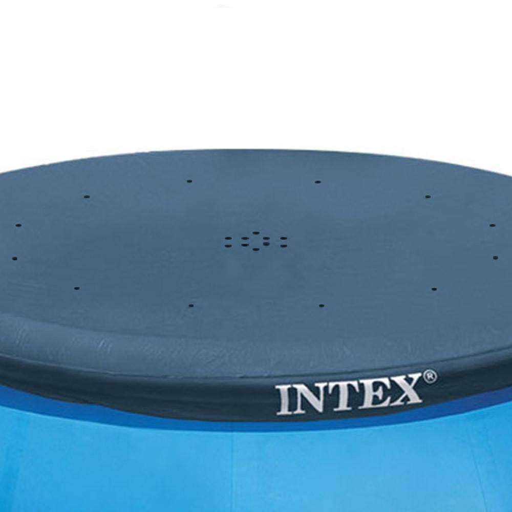 Intex 28021E 12-inch overhang provides secure edge coverage