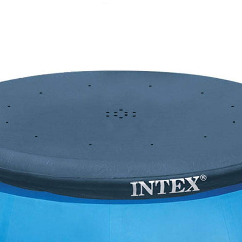 Intex 28021E 12-inch overhang provides secure edge coverage