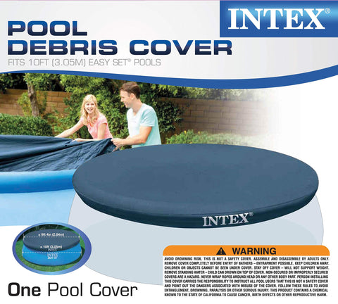 Intex 28021E snug edge fit on 10 ft pool