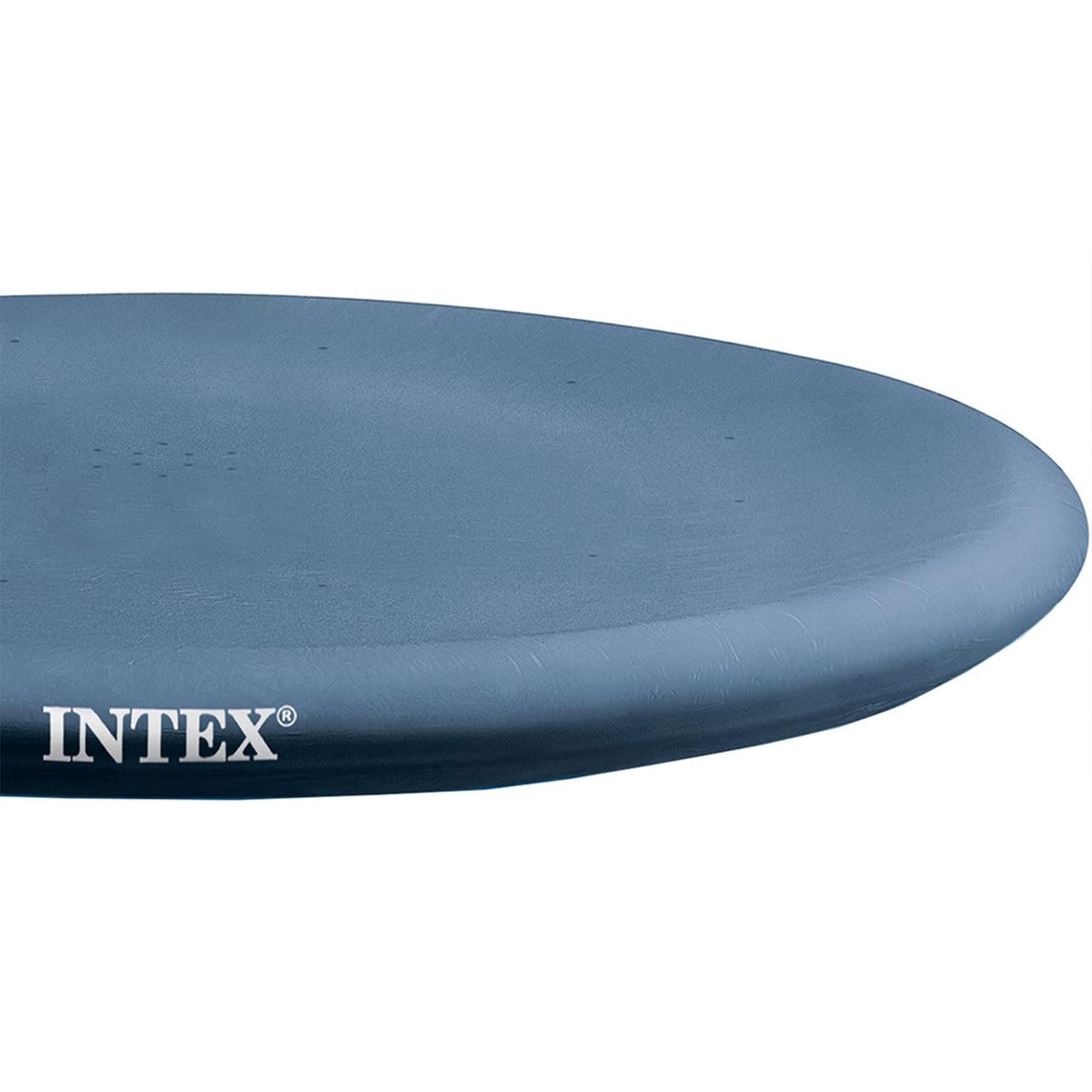 Intex 28026E debris cover blue color complements outdoor pool area