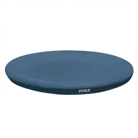 Intex 28026E debris cover front view shows sturdy UV shield blocking leaves out