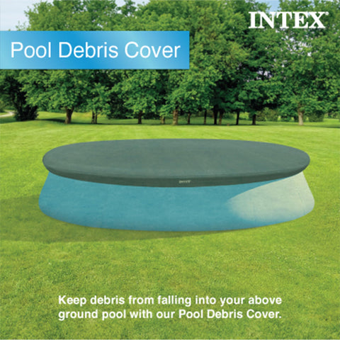 Intex 28026E debris cover overhang 12 inches ensures proper fit