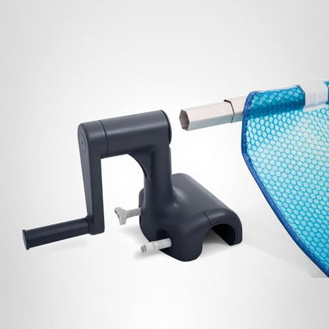 In use with pool cover reel from Intex 28051E showing smooth rolling action