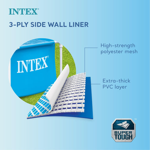 Intex 28205EH rust-resistant frame for durable outdoor use