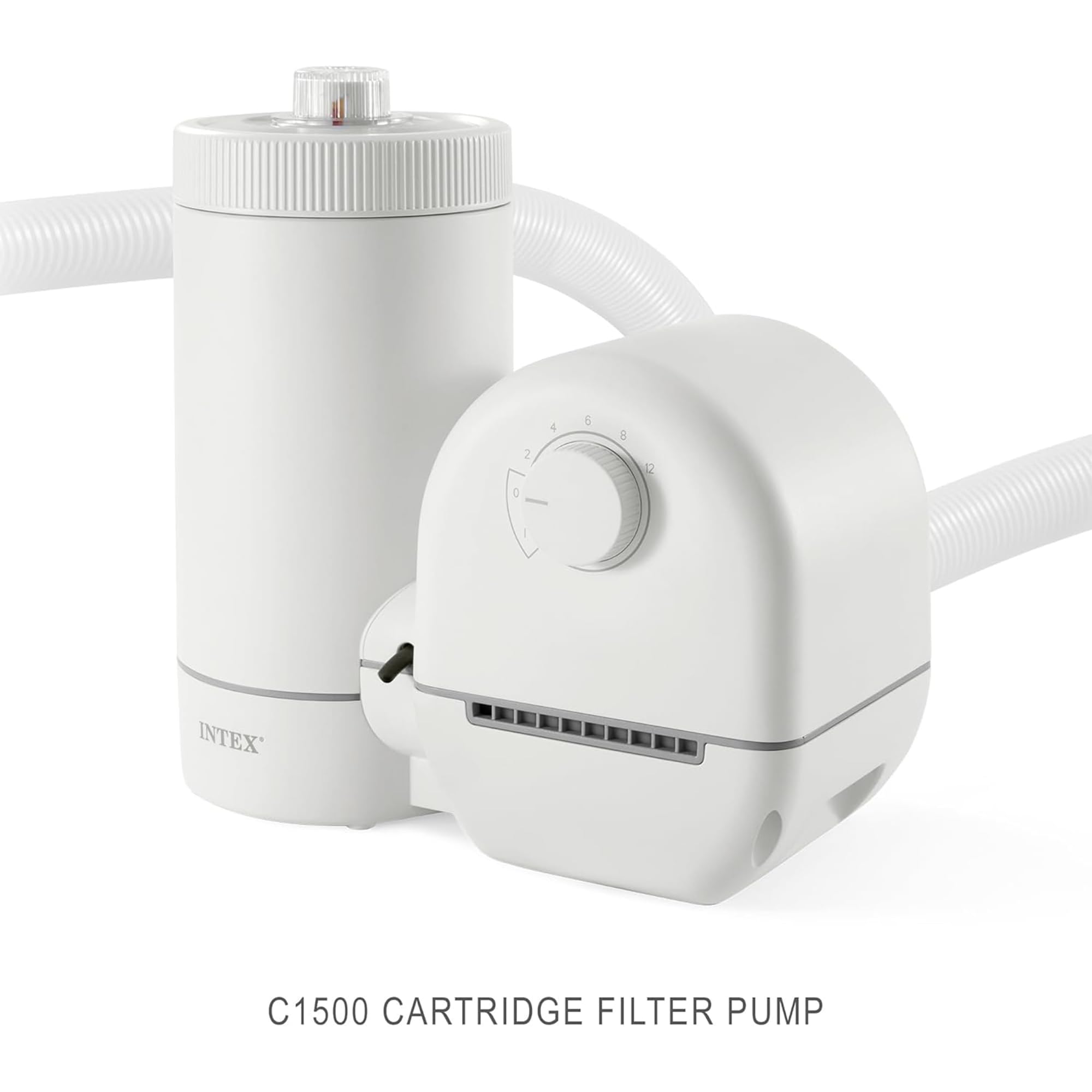 Intex C1500 includes Type A filter cartridge for quick setup and filtration.