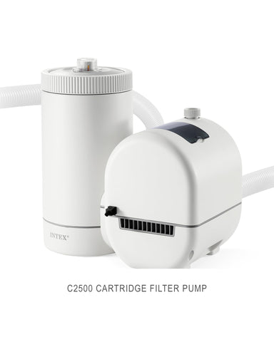 Intex C2500 Krystal Clear electrical setup emphasizes safe, simple hookup