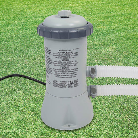 Intex C530 Krystal Clear pump promoting consistent water flow for cleaner pool water