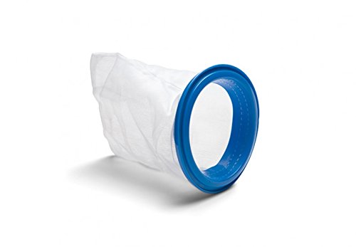 Intex debris bag with ring closeup, showing durable plastic ring for secure attachment.