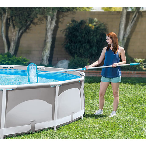 Intex 24-foot hose provides flexible, extended cleaning reach.