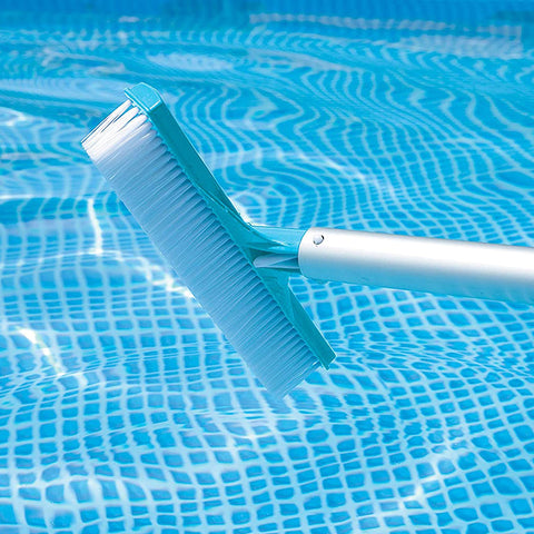 Intex debris net captures leaves before they reach the filter system.