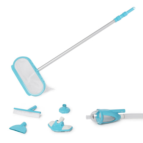 Intex Deluxe pool maintenance kit overview for above-ground pools, complete cleaning solution.