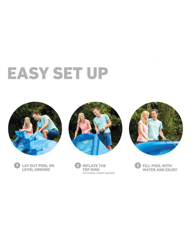 Intex Easy Set pool patch kit included supports quick repairs and continued use.