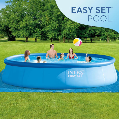 Intex Easy Set pool pump and cartridge provide simple filtration for clean, refreshing water.