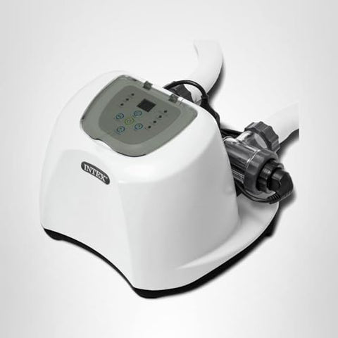 Intex Krystal Clear saltwater system delivers gentler pool water feel.