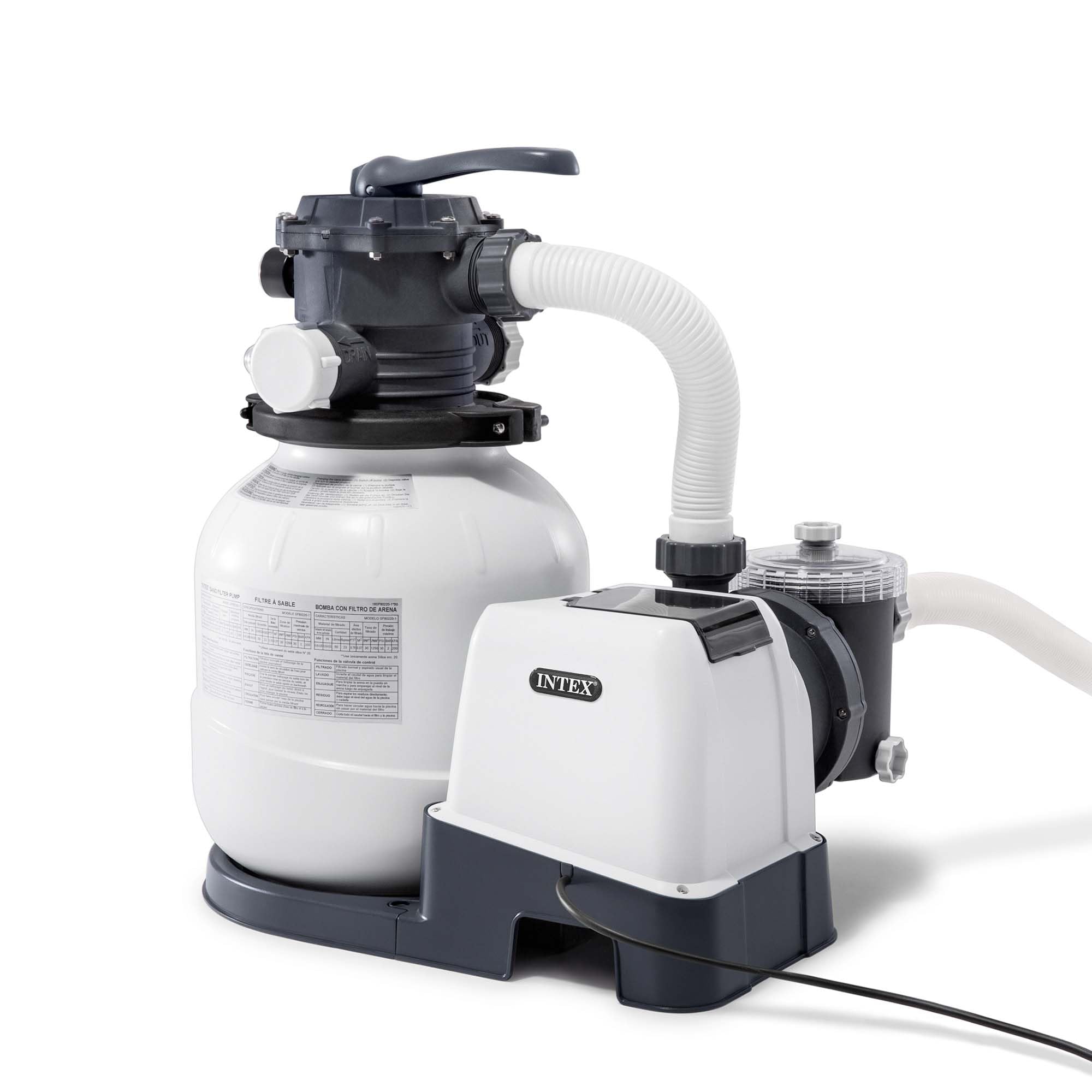 Intex Krystal Clear sand filter pump setup guide showing straightforward installation