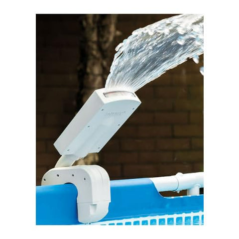 Hydroelectric power keeps the LEDs running without batteries.
