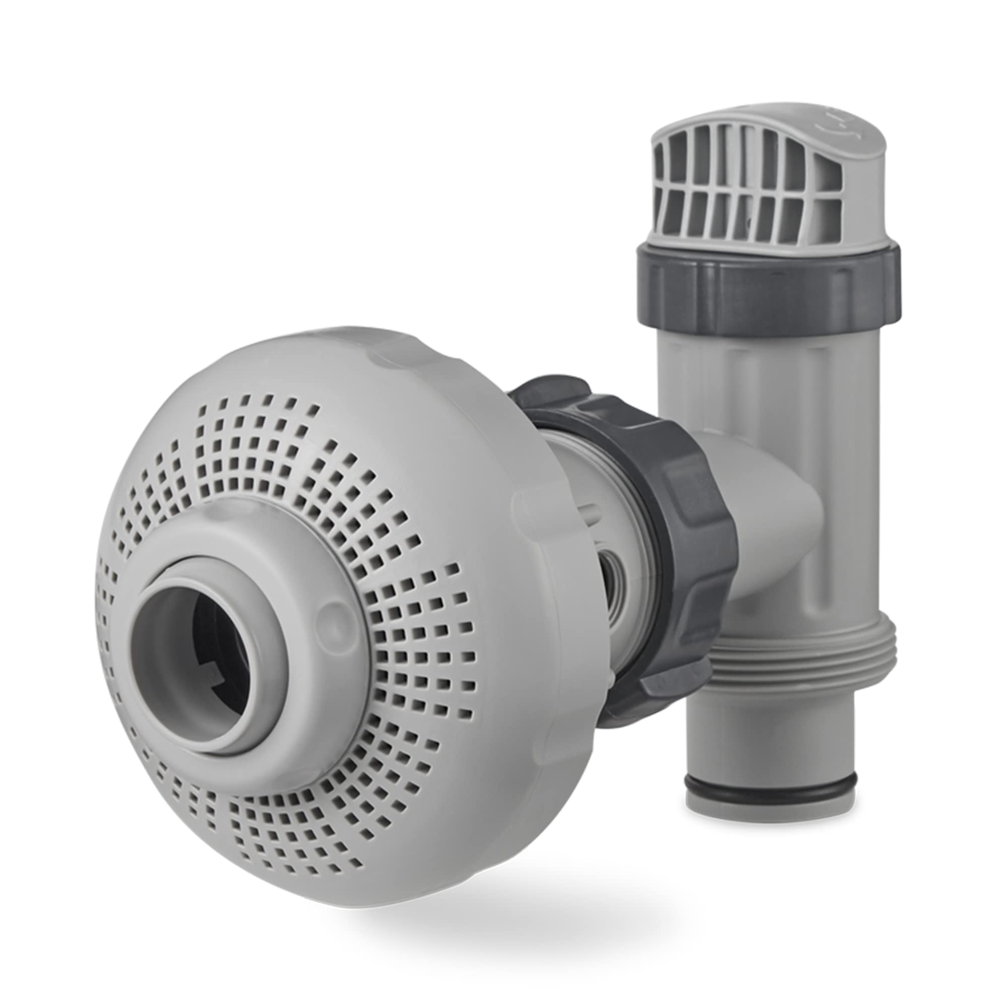 Intex plunger valve 10747 with O-ring ensures secure jet connection.