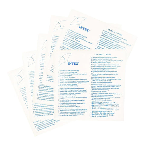 Intex pool repair patch demonstrates simple, durable patches for pool surfaces and tubes
