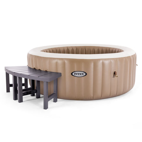 Intex PureSpa benches front view shows modular wrap-around seating