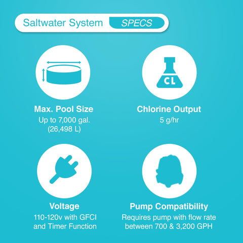 Intex QS500 24-hour timer display supports convenient scheduling of pool care.