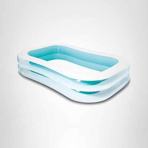 Intex Swim Center pool capacity 198 gallons enables casual family splashes