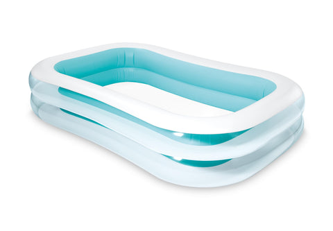 Intex Swim Center Family Pool setup view for quick backyard fun