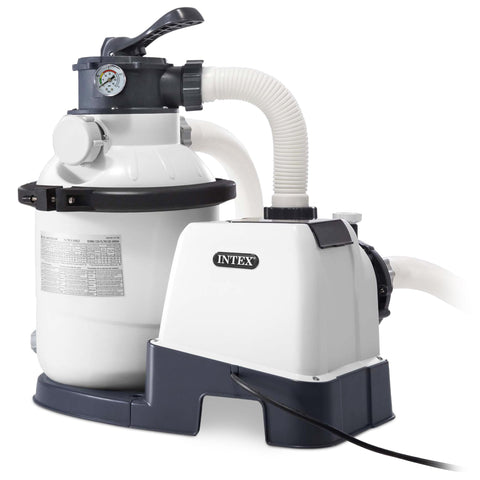 Intex SX1500 Krystal Clear main unit promotes strong filtration for clean pool water.