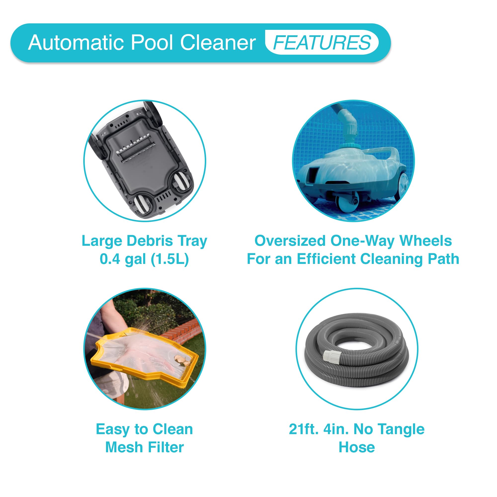ZX100 large-capacity debris tray catching leaves and dirt