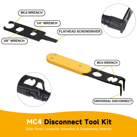 INTII two MC4 wrenches provide fast, secure on-site connections.