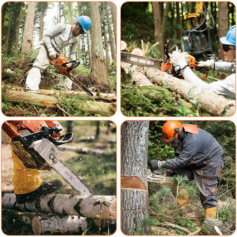 Intra-FIT chainsaw gloves ideal for forest and DIY tasks.