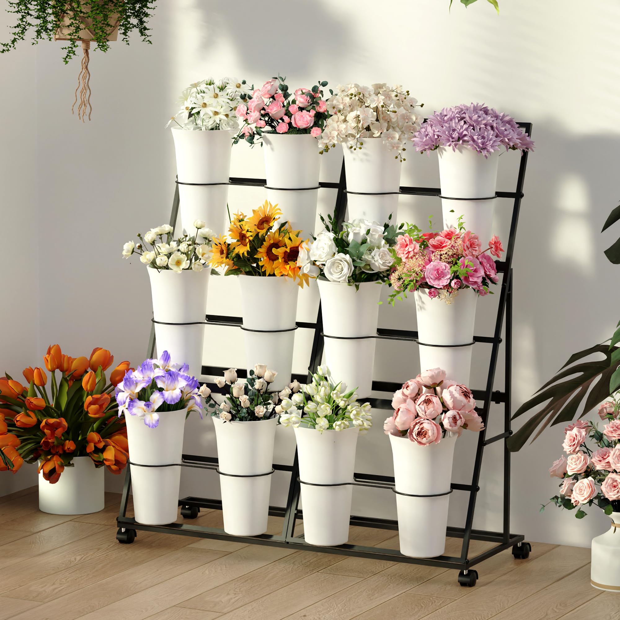 Invech sturdy metal frame ensures stable, durable displays