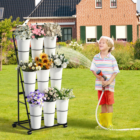 Invech removable conical buckets designed to hold soil and stems securely.
