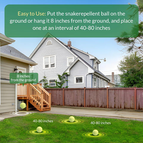 InviGuard long lasting snake repellent balls withstand rain and sun for months