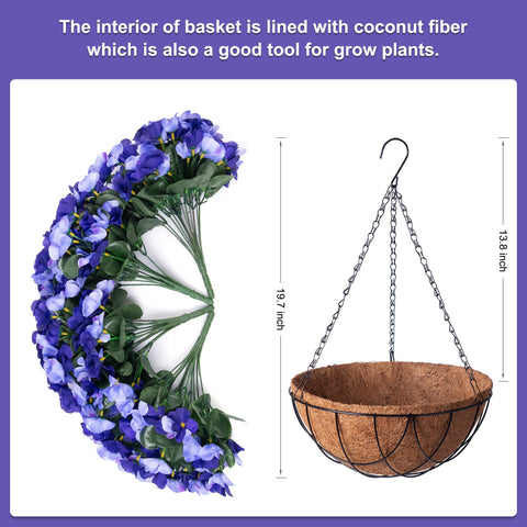 INXUGAO basket liner with chains ready for instant installation.