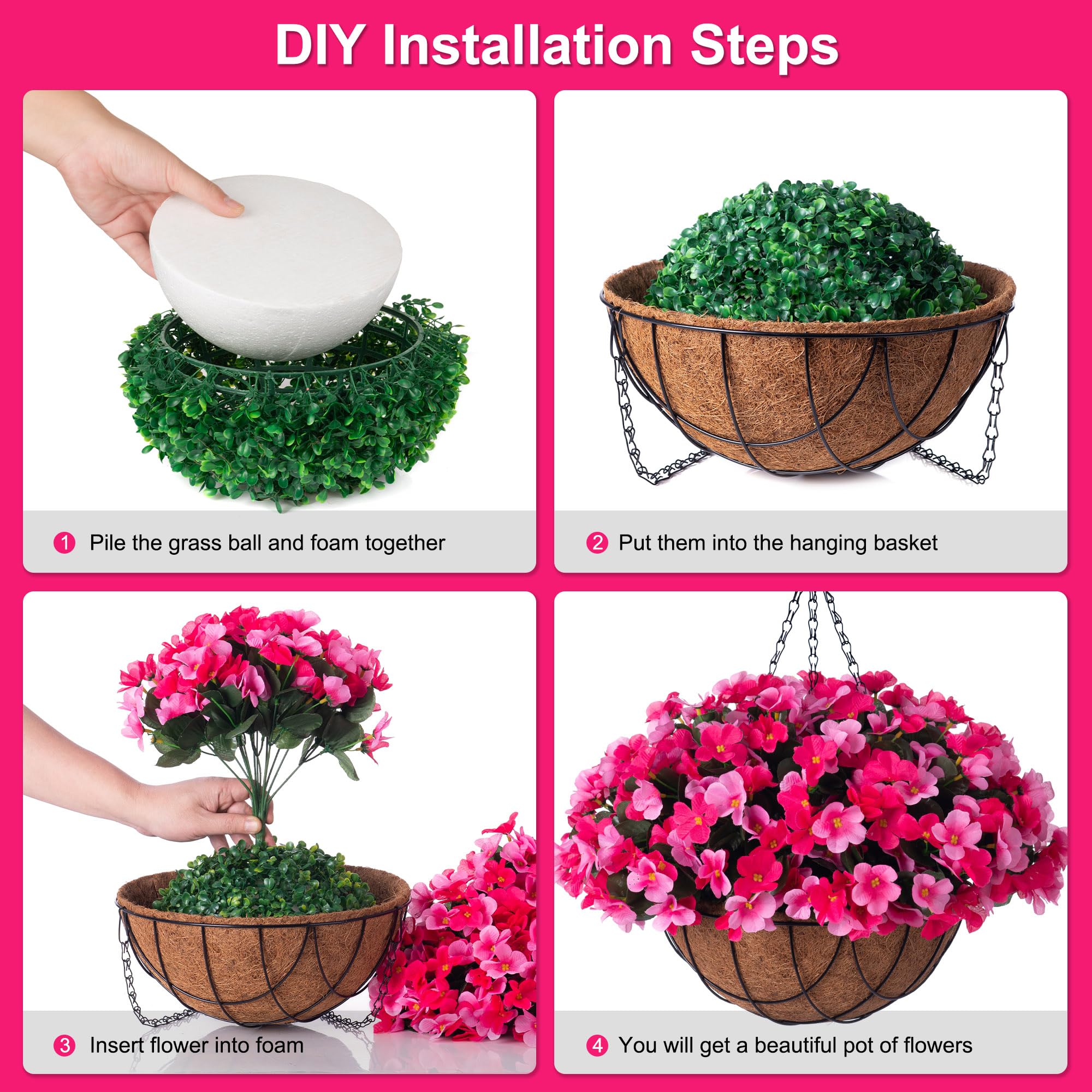 INXUGAO UV-resistant arrangement ideal for patios and porches with lasting color.