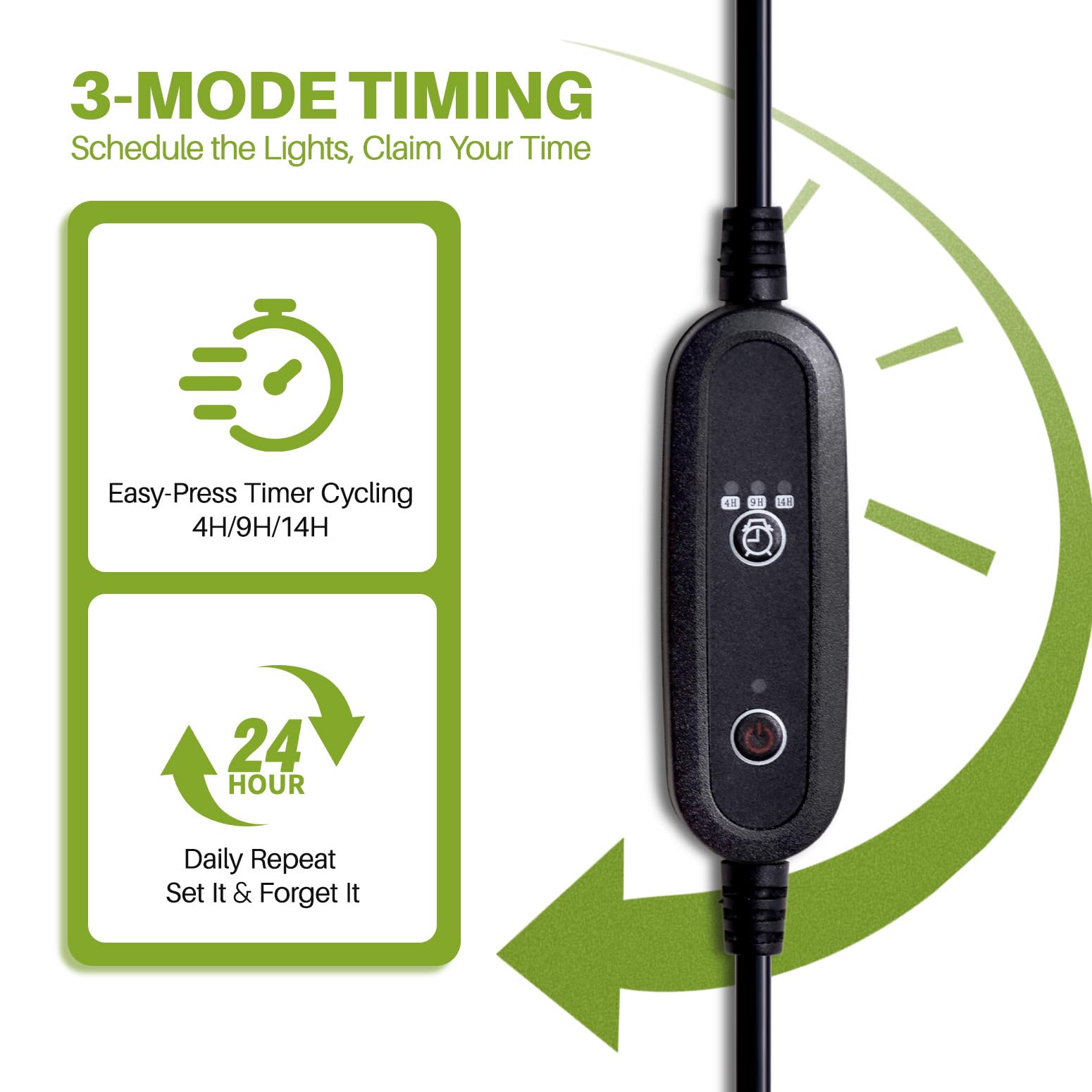 Inzlume auto timer switch enabling consistent daily lighting schedules