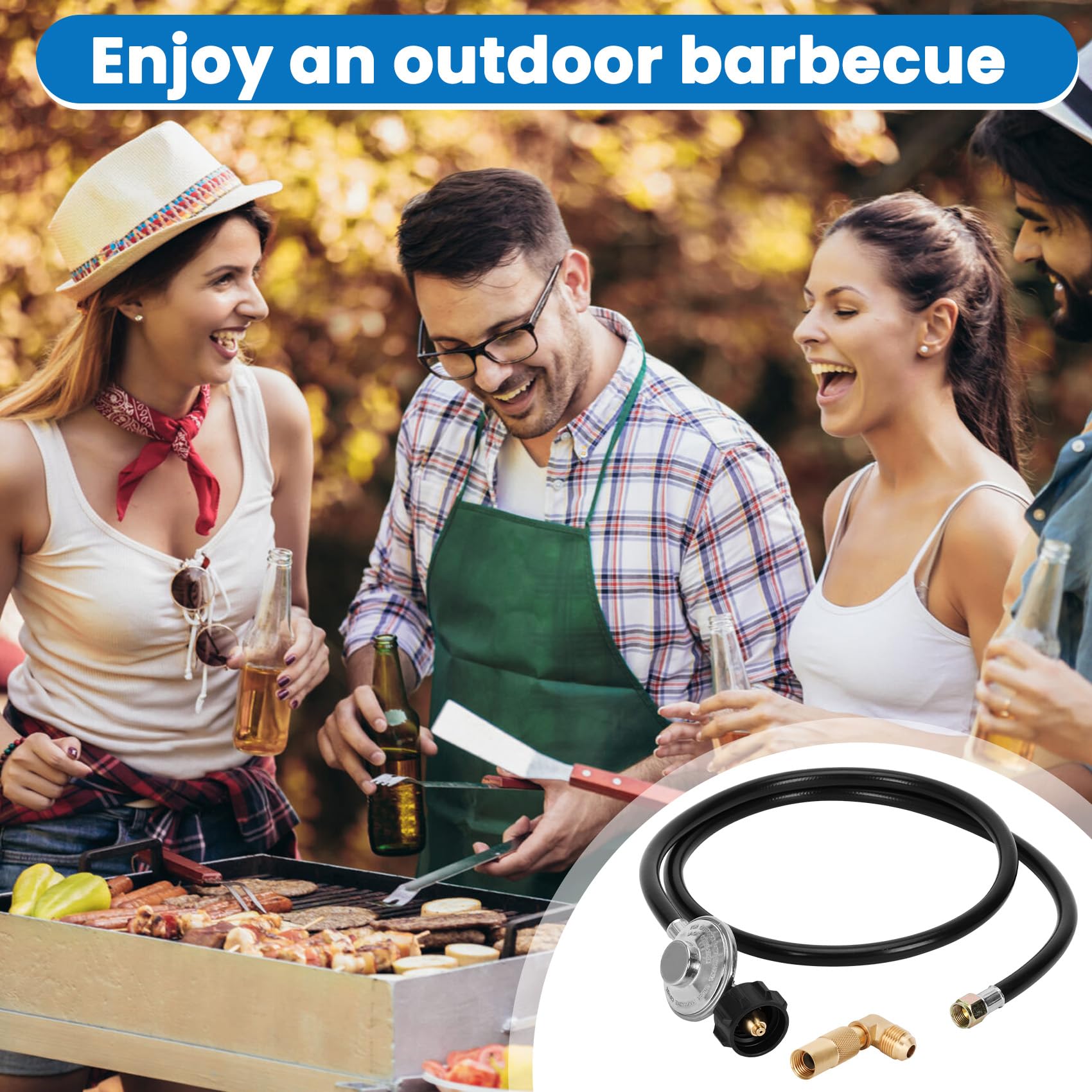 Iococee outdoor grilling accessory kit for easy backyard barbecues