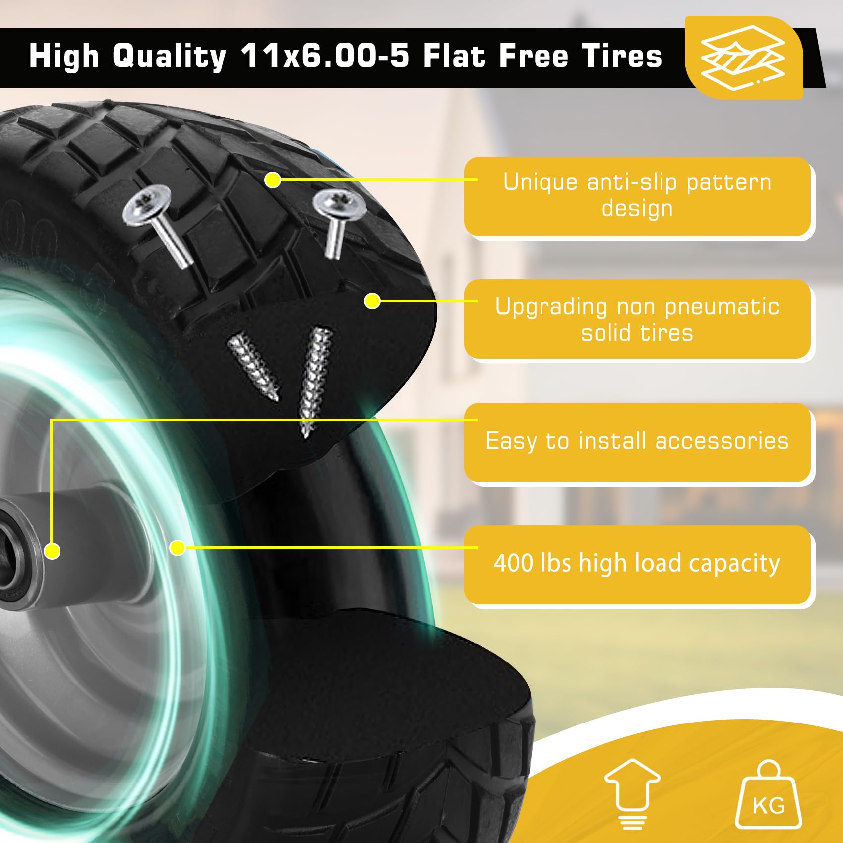 Iococee tire rim in precision steel with grip pattern for better traction.