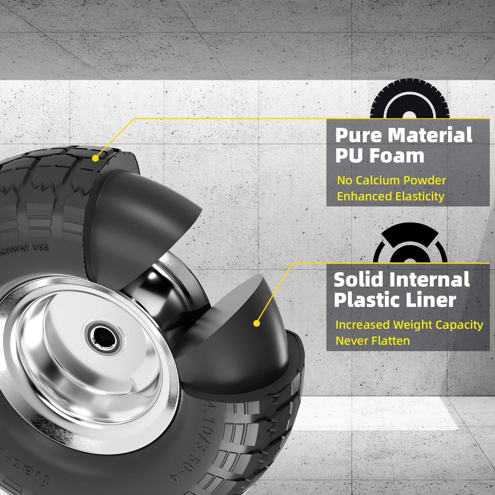Iococee 10-inch wheel in dolly use shows easy maneuverability