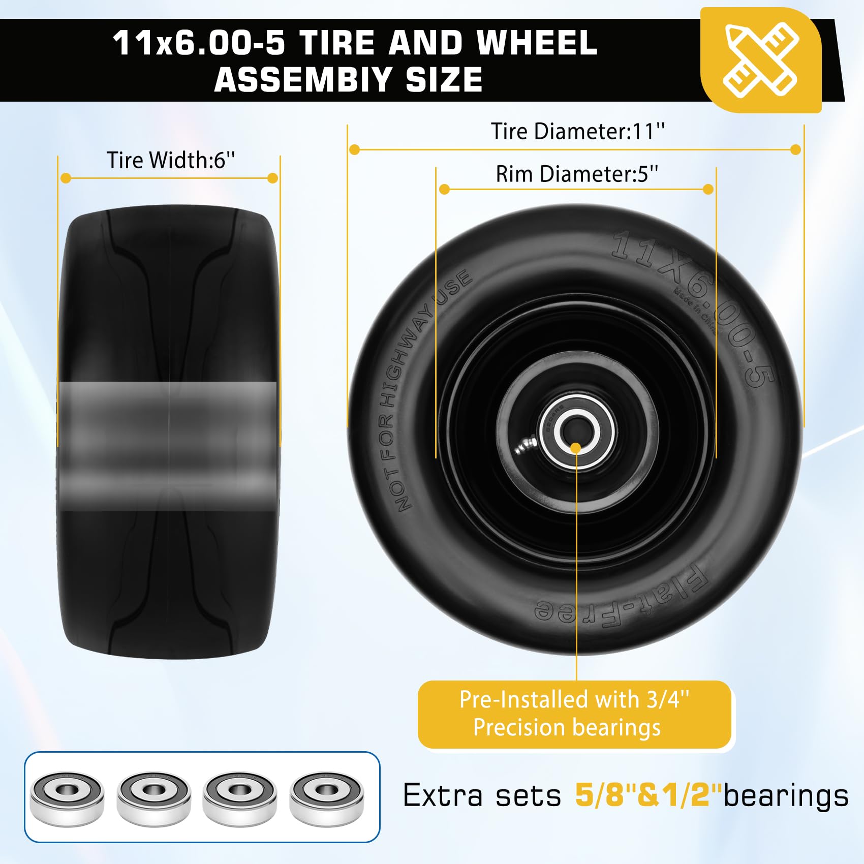 Iococee upgraded carbon steel rim provides stronger support and durability.
