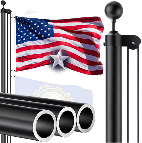 ioen 25ft flag pole assembly ready for quick outdoor installation