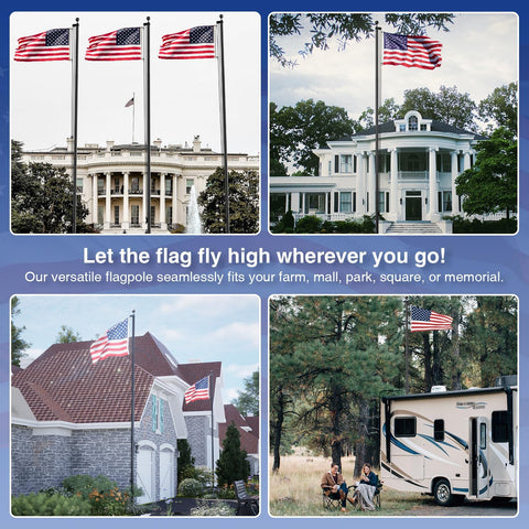 ioen flag pole kit packaging with all components