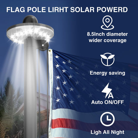 IOEN flag pole with wind testing visual demonstrating strength in high winds