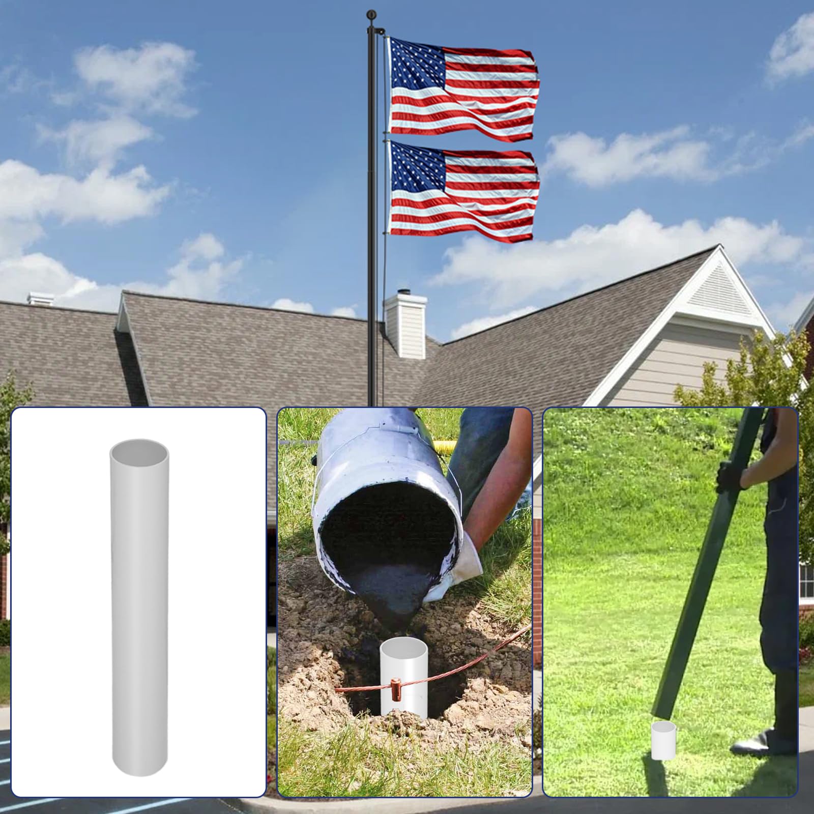 ioen flag pole wind test at 110mph showing high wind resistance
